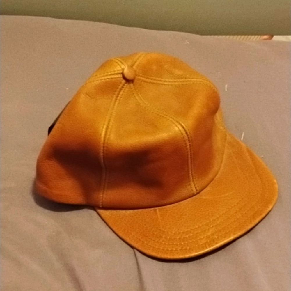 Henschel leather baseball Hat